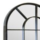 image 2 of The Arcus - Antique Black Framed Arched Window Leaner/Wall Mirror 71" X 33.5" (180x85CM) Black