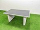 image 2 of Fimous 6 Pieces Outdoor PE Rattan Sofa Set Patio Garden Furniture Sets with Cushions 2 Side Tables Big Stool Light Grey
