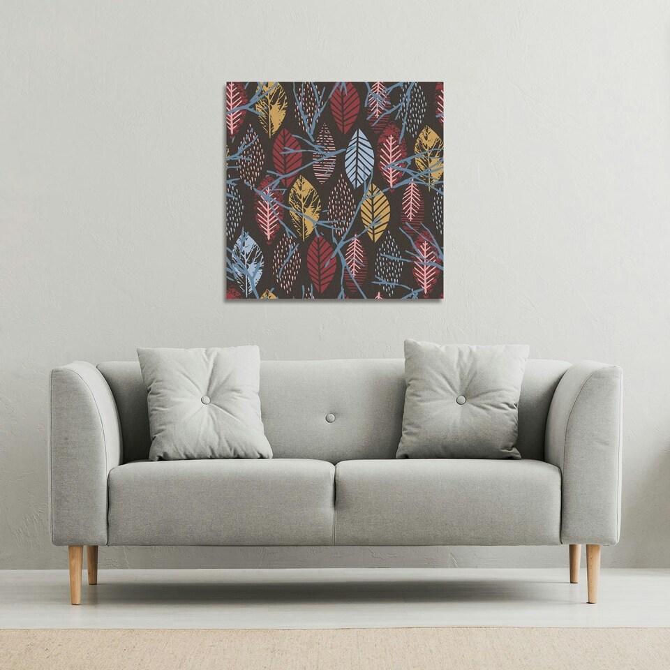 image 1 of Prints Of Autumn Leaves (Canvas Print) 101 x 101 x 4cm