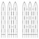 image 2 of Single Gothic Screen Bare Metal/Ready to Rust - Steel - L2 x W24 x H180 cm