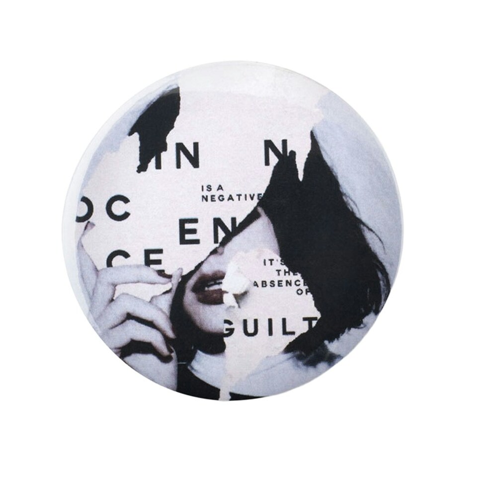image 1 of MidOcean Pin Badge - Matt Silver - 5.8cm Multi