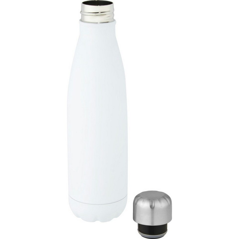 image 1 of Cove Recycled Stainless Steel 500ml Insulated Water Bottle - White - One Size