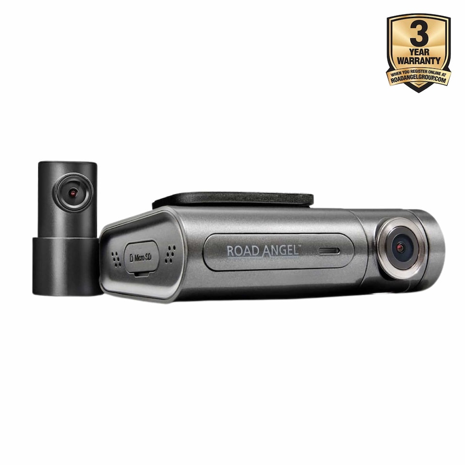 image 1 of Road Angel Halo Pro 2K Front and 1K Rear Dash Cam with Dual Parking Mode
