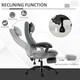image 4 of Vinsetto Executive Office Chair with Vibration Massage Pillow USB Power Wheels