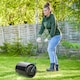 image 2 of 60L Steel Garden Roller Push Pull w/ Fillable Cylinder Water Rolling Drum