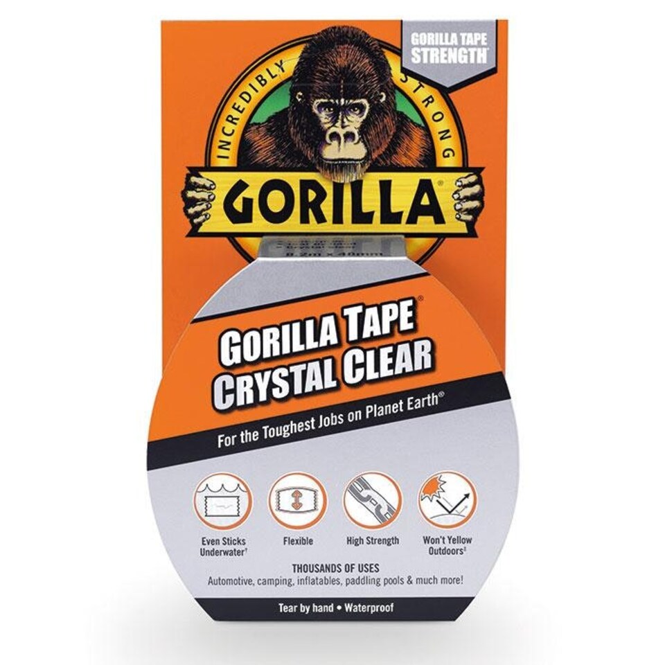 Gorilla Tape Crystal Clear 8.2m - One Colour - One Size