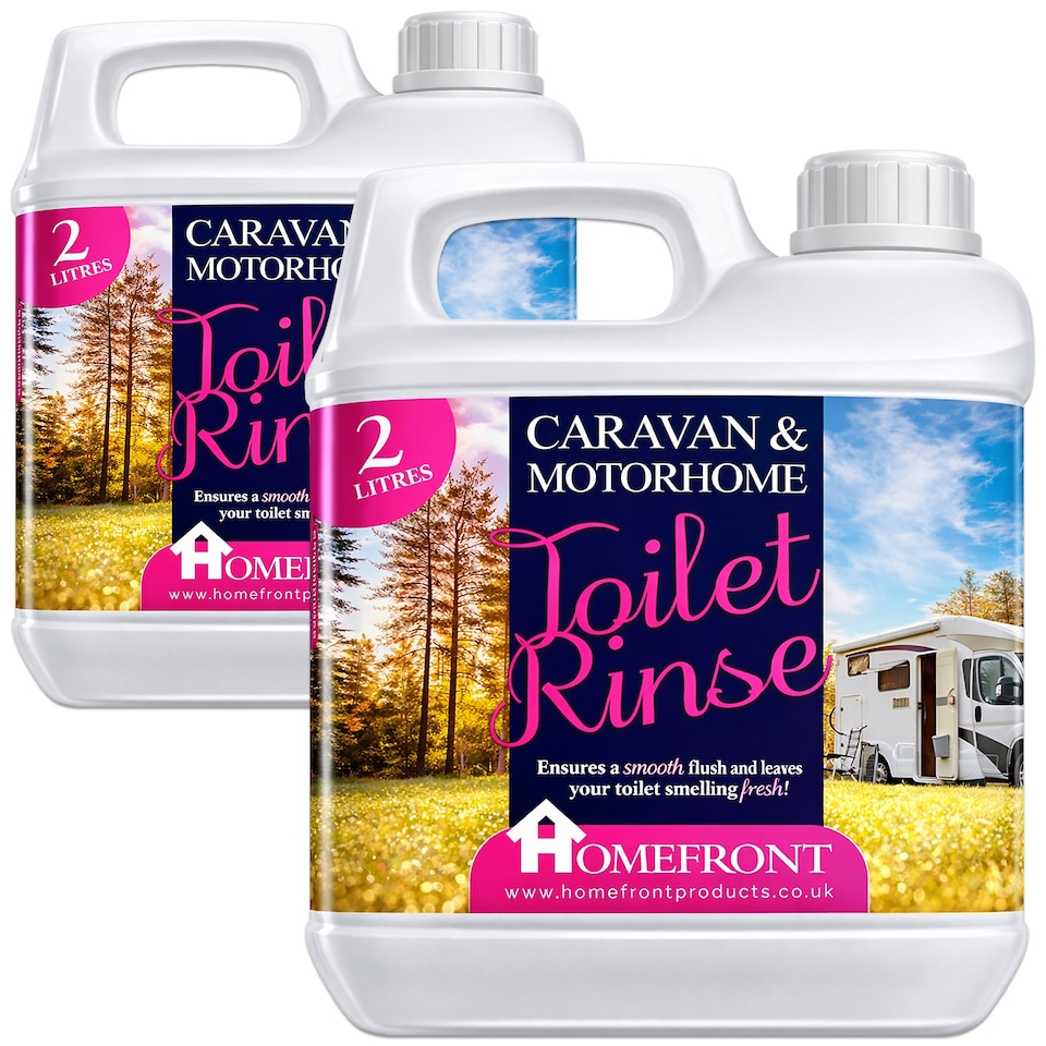 image 1 of Homefront Caravan and Motorhome Pink Toilet Chemical Rinse Solution Fluid Cleaner Formaldehyde Free 4L