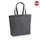 image 1 of Westford Mill Premium Cotton Maxi Tote Bag (Pack of 2) - Graphite Grey - One Size Grey