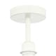 image 2 of Traditional Matt White Ceiling Light Fitting for Industrial Style Light Bulbs | White