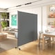 image 9 of Outsunny Garden Screen with Wheels, 6ft Rolling Privacy Room Divider, Dark Grey | Grey | Dark Grey | 183L x 30W x 181Hcm | 1