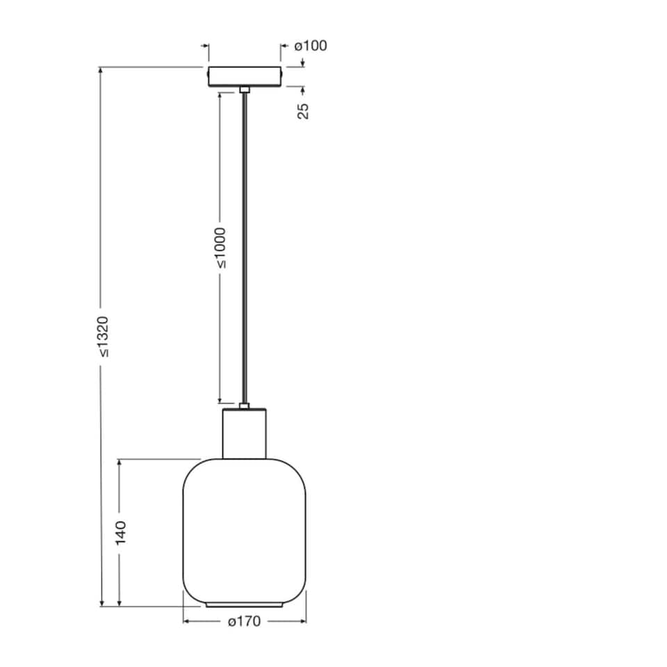 image 1 of Osram Decor Firefly Pendant Ceiling Light E27 Black | Black | Black | 1