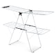 image 4 of COSTWAY Foldable 2 Level Clothes Drying Rack Garment Drying Hanger Height Adjustable