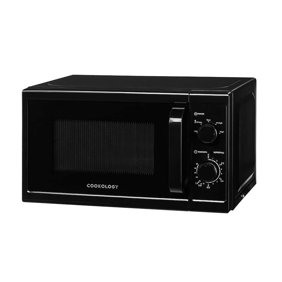 image 1 of Cookology 800W Microwave 20L Manual Control Freestanding - CMAFS20LBK Black