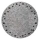 image 1 of Grey Star Cutout Christmas Felt Placemats 32cm - Pack of 4