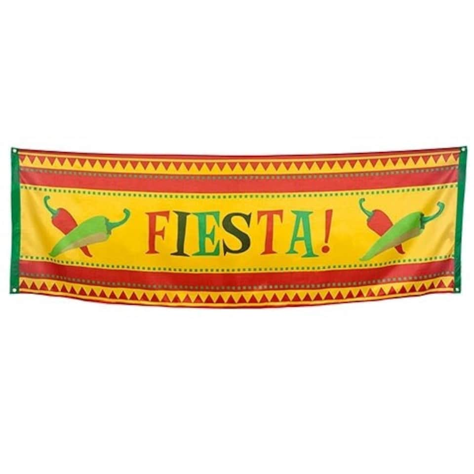 Mexican Fiesta Polyester Banner 220cm