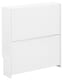 image 3 of Narrow High Gloss 2 Tier Shoe Cabinet | White | White