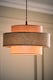 image 3 of ValueLights Weaver Pair Pink & Grey Herringbone Pendant Shades | Pink