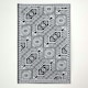 image 1 of Homescapes Outdoor Rug Luxury Waterproof Reversible, For Garden, Geometric Aztec | Black | Black and White