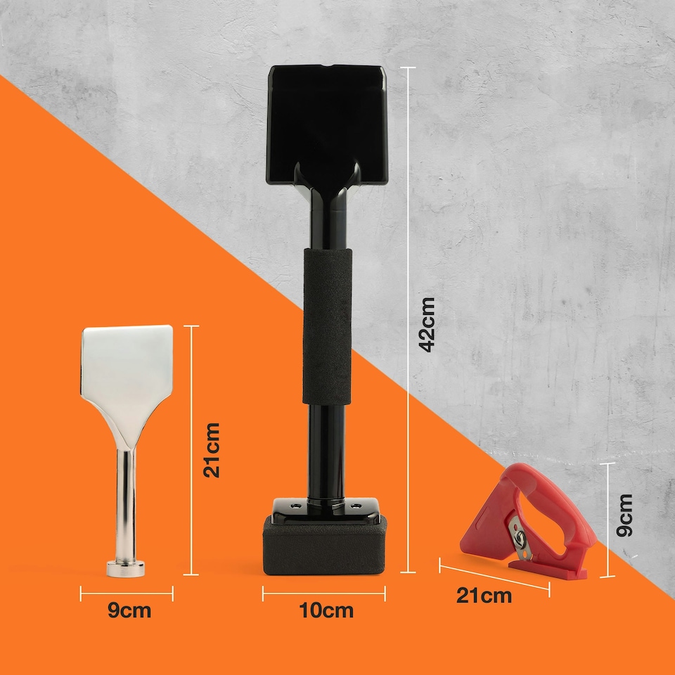 image 1 of VonHaus Carpet Stretching Kit with Knee Kicker and Accessories