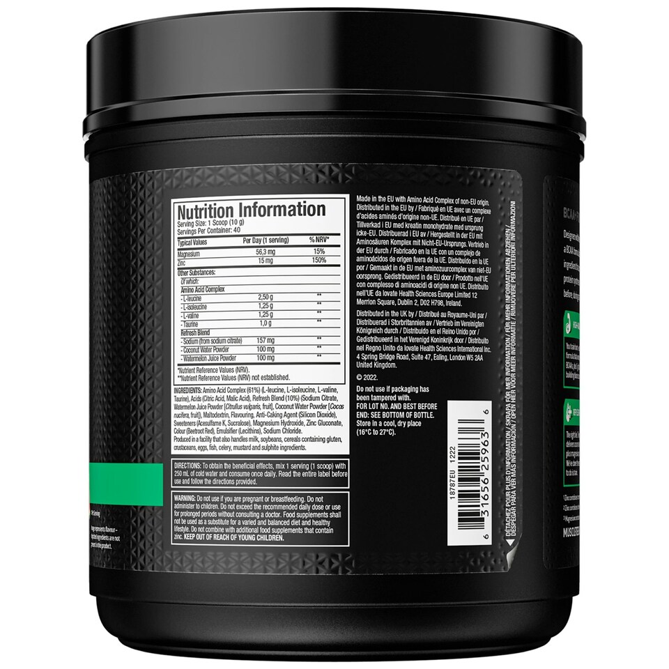 image 1 of MuscleTech Amino Build 400g Strawberry Watermelon BCAA+ Food Supplement Watermelon