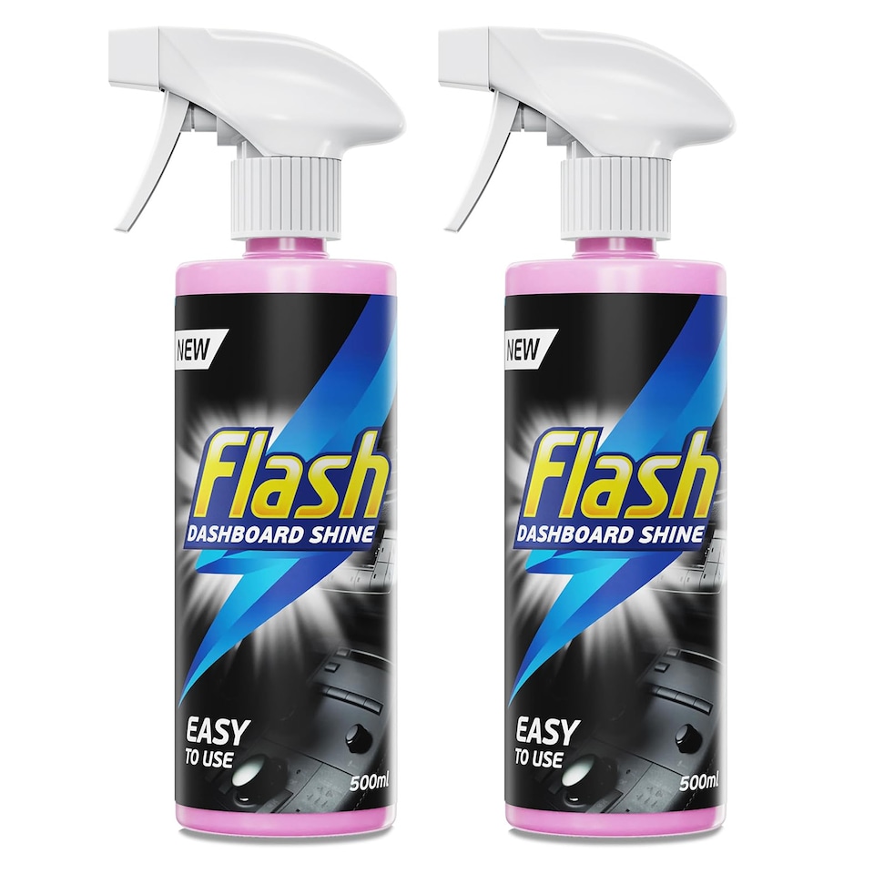 image 1 of Flash Car Care Dashboard Shine 2 x 500ml