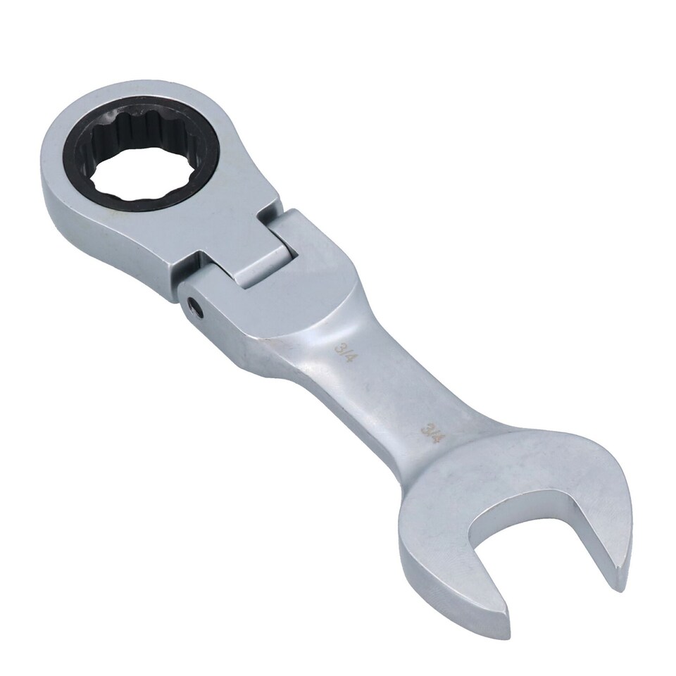 image 1 of Imperial SAE AF Stubby Flexi Headed Ratchet Spanners Spanner 5/16" - 3/4" 7pc