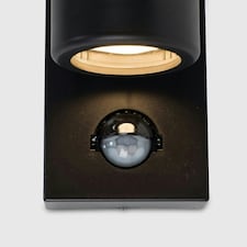 ValueLights Trenley Matte Black Wall Light and GU10 Spotlight LED 3W Warm White 3000K Bulb