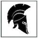 image 3 of Roman helmet (Picture Frame) Black | S