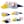 Navy, pink, yellow, seablue, beige, teal