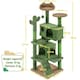 image 3 of Yaheetech 138 cm Cactus Cat Tree with Natural Sisal Green/Brown
