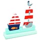 image 2 of Floss & Rock 7 Piece Wooden Magnetic 3D Puzzle - At Sea