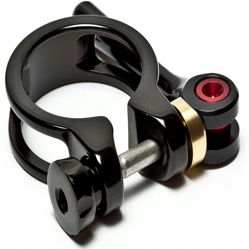 image 1 of AWE  Black Alloy 6061/7075 Bike Quick Release Seat Clamp 31.8mm