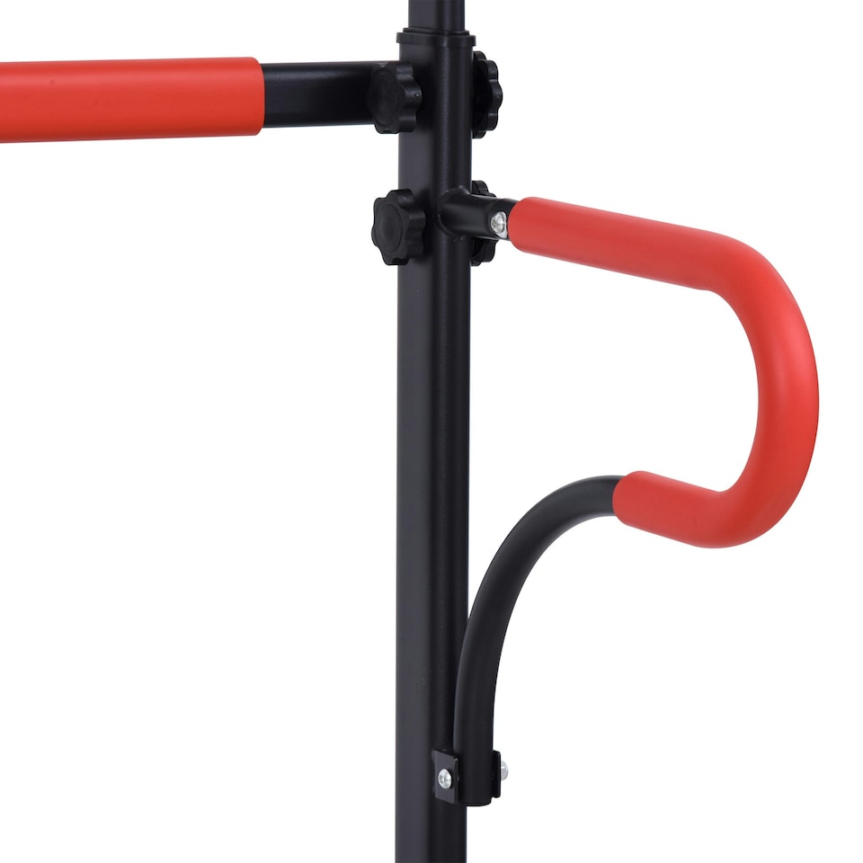 image 1 of HOMCOM Steel Multi-Use Exercise Power Tower Station Adjustable Height w/ Grips