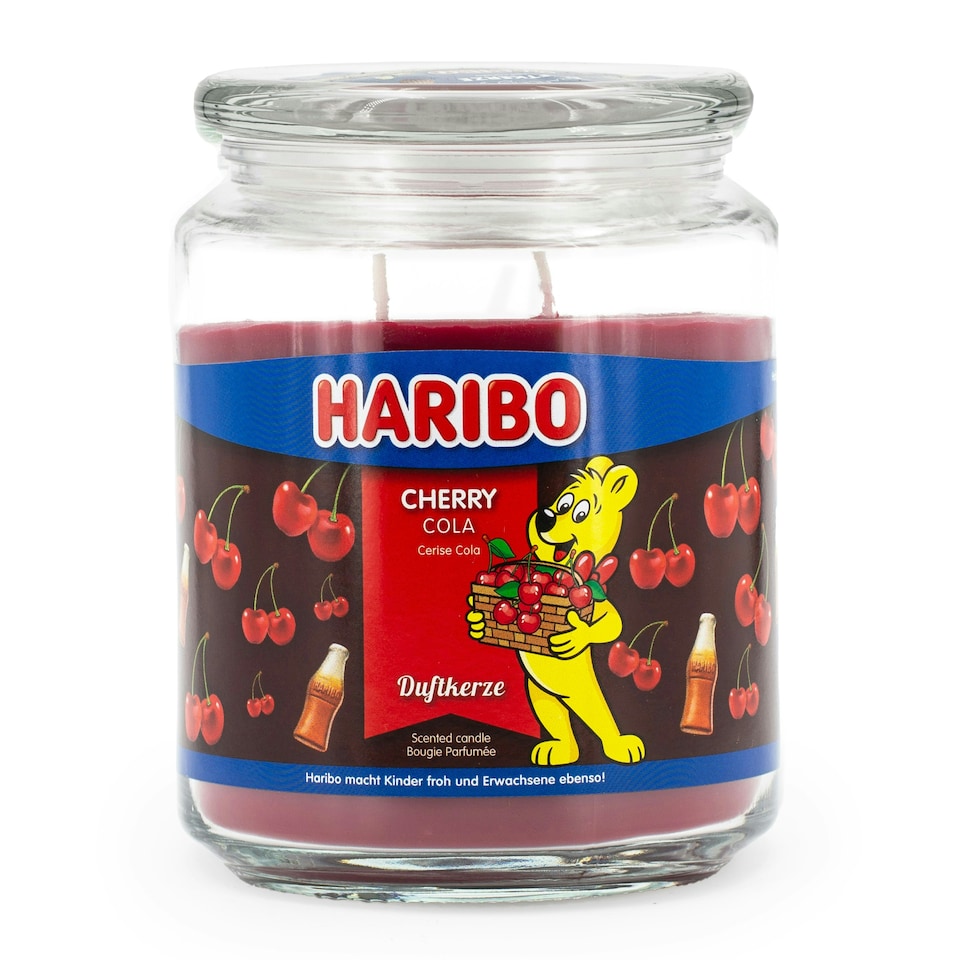 Haribo Scented Candle Cherry Cola - 510g Brown