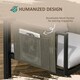 image 3 of Outsunny 4 Piece Garden Sofa Set w/ Tempered Glass Coffee Table