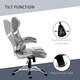 image 4 of Vinsetto Fabric Office Desk Chair with Adjustable Height Tilt Function Grey