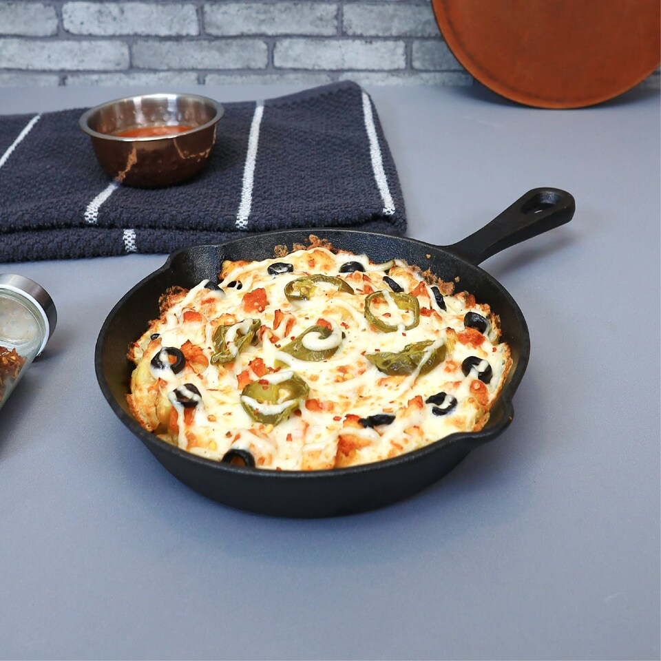 image 1 of Buckingham Pre-Seasoned Cast Iron Frying Skillet Pan 20 cm.