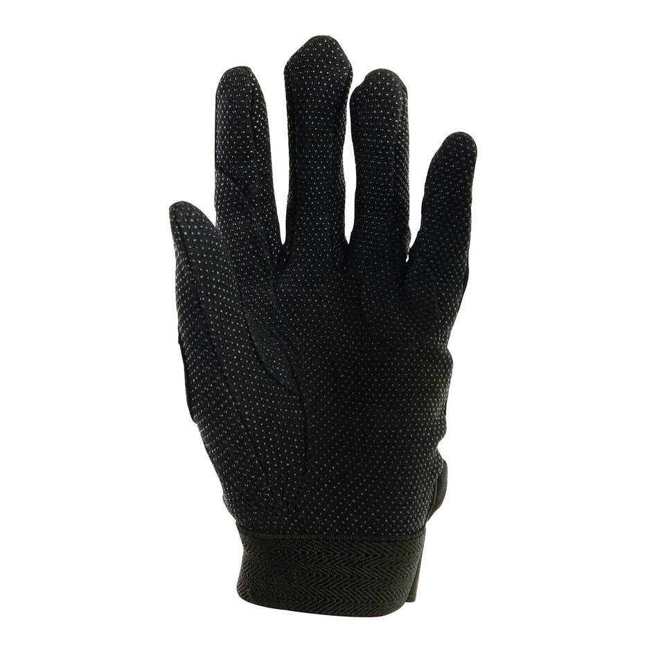 image 1 of Dublin Adults Track Riding Gloves - Black - Large Black | Large