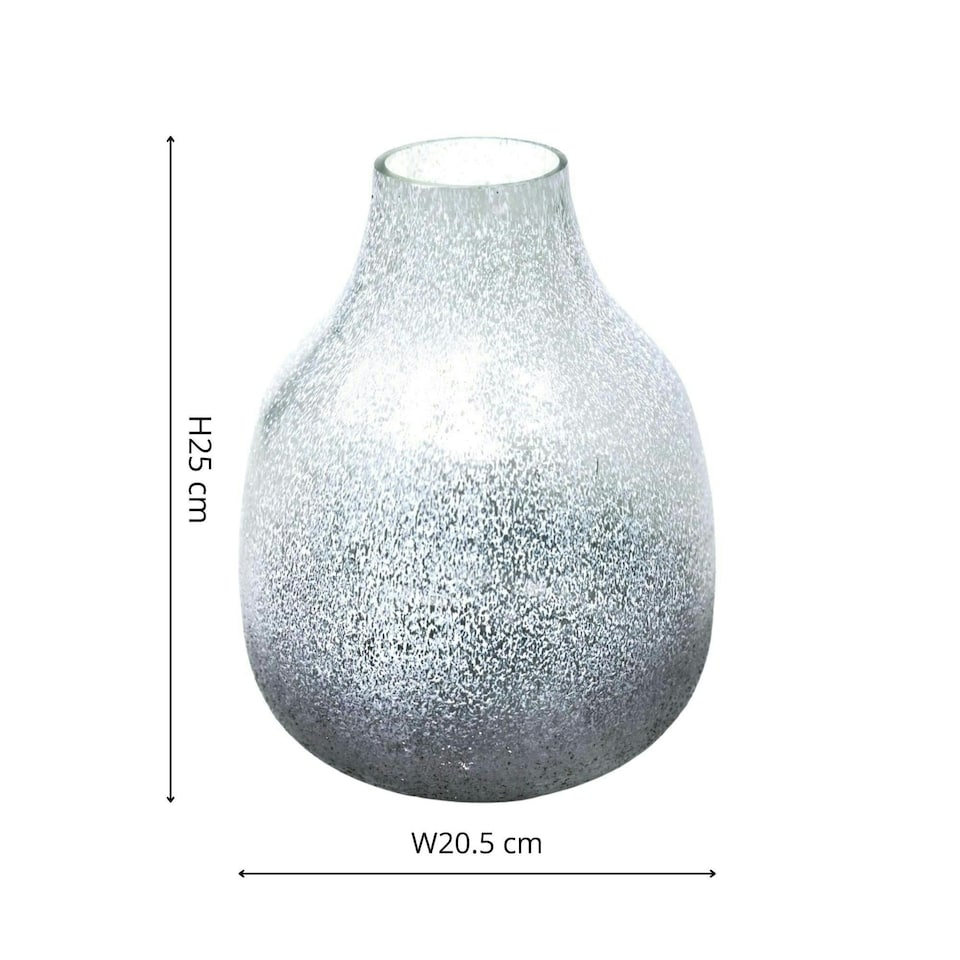 image 1 of Verre Round Frosted Vase - Glass - L21 x W21 x H25 cm - Gold | Grey