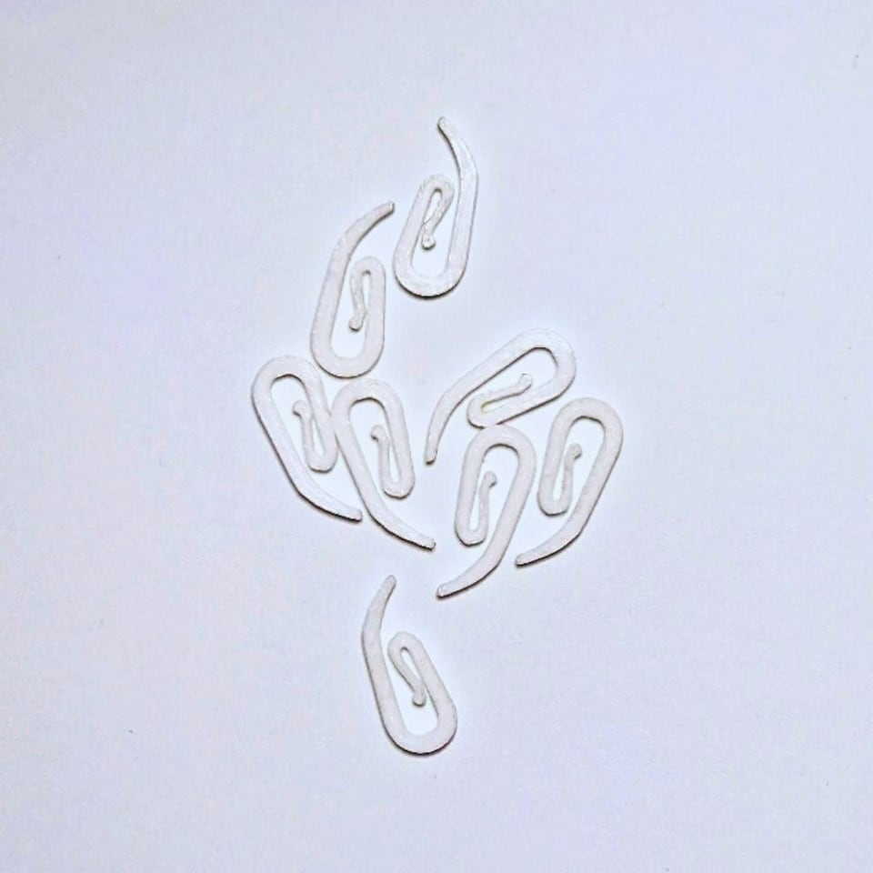 image 1 of Curtain Hooks (25 pack) White
