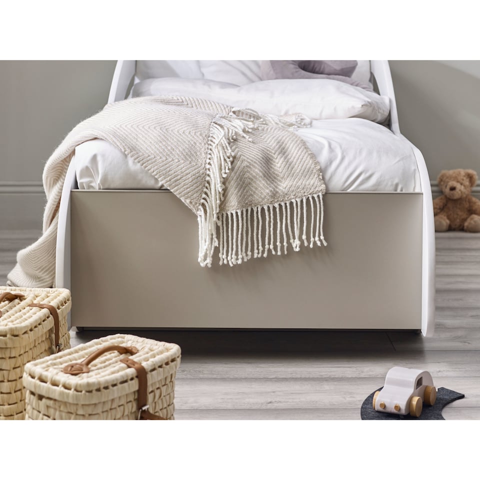 image 1 of Atlantis Toddler Size White Car Bed