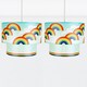 image 1 of First Choice Lighting Set of 2 Rainbow Design Ceiling Light Shades Multi