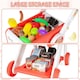image 6 of Kids Shopping Cart Trolley Play Set – Adjustable Height, Pretend Food, Play Money & Shopping Bag – Supermarket Toy for Boys & Girls Ages 3+