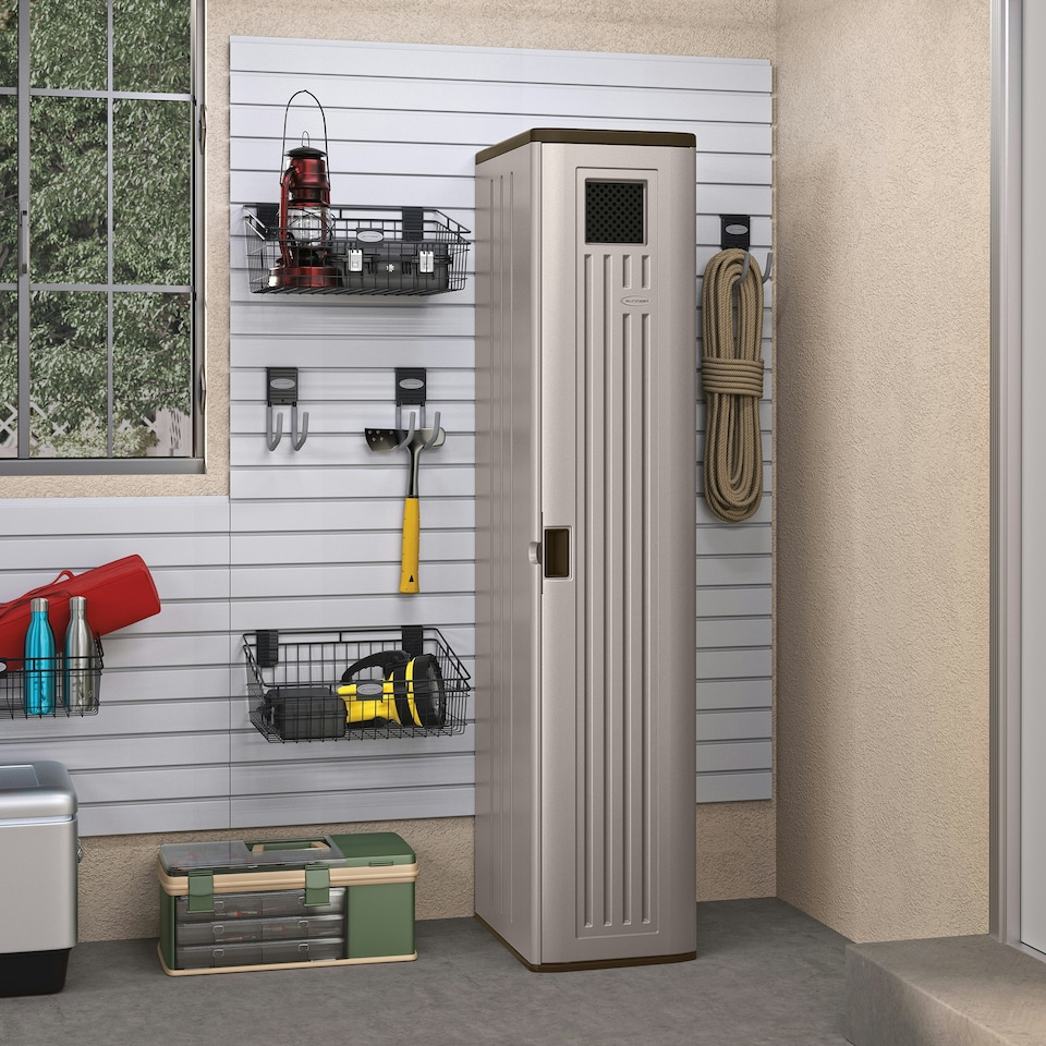 image 1 of Suncast Haven Tall Storage Locker | Grey