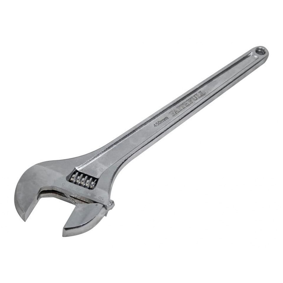 Faithfull Chrome Adjustable Spanner - Multi Colour - 450mm (18in)