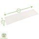 image 3 of Nicola Spring 7pc Cotton Fabric Placemats & Table Runner Set - Green