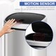 image 4 of HOMCOM Stainless Steel Kitchen Sensor Dustbin Automatic Touchless Rubbish Garbage Waste Bin 48L Silver | Chrome | 1