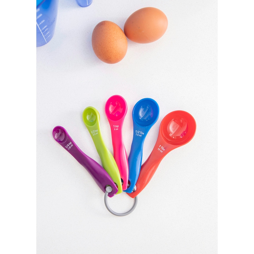 image 1 of Colourworks 5 Piece Measuring Spoon Set | Multi | Not provided