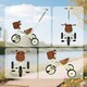image 8 of AIYAPLAY Kids Tricycle for 2-5 Years Old, 2-In-1 Toddler Trike with Adjustable Parent Handle, Pedals, Footrests, Storage Basket, 3 Wheel Bike for Boys and Girls | White
