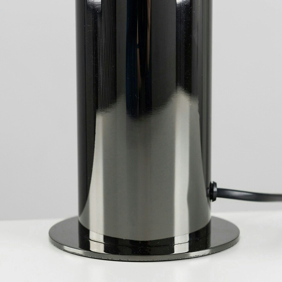 image 1 of ValueLights Modern Black Chrome Table Floor Standing Uplighter Wall Wash Lamp
